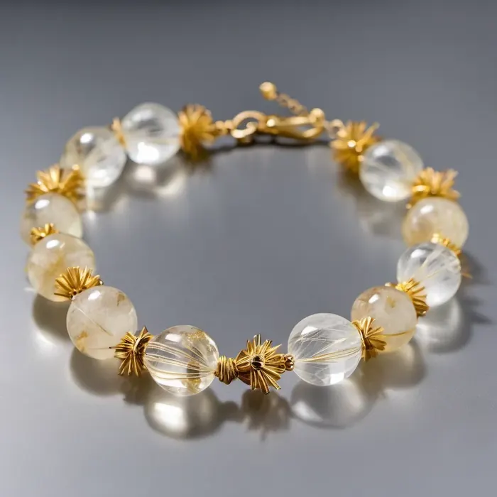 传统贡果·金发晶手链